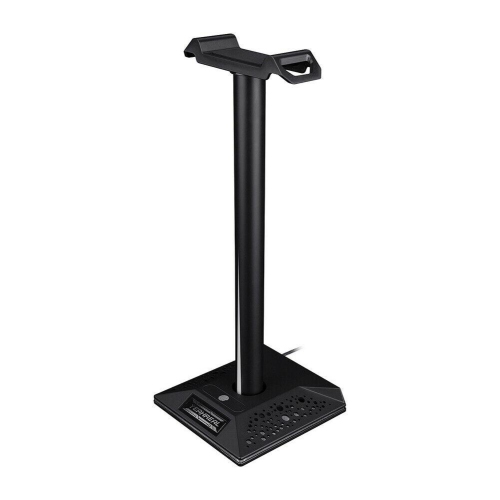 RGB Headphones Desktop Stand Gaming Headset Holder with 3.5mm 2 USB Ports