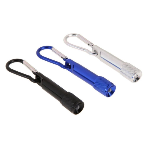 Portable Mini Handy Sport Outdoor LED Flashlight Torch Light With Carabiner