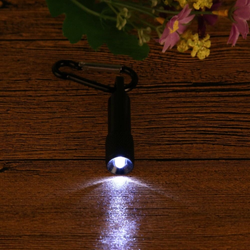 Portable Mini Handy Sport Outdoor LED Flashlight Torch Light With Carabiner