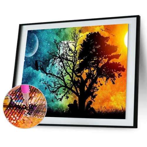 Full Drill Diamond Tree Painting DIY Mosaic Cross Stitch Embroidery Decor