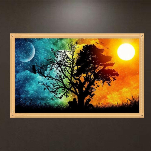 Full Drill Diamond Tree Painting DIY Mosaic Cross Stitch Embroidery Decor