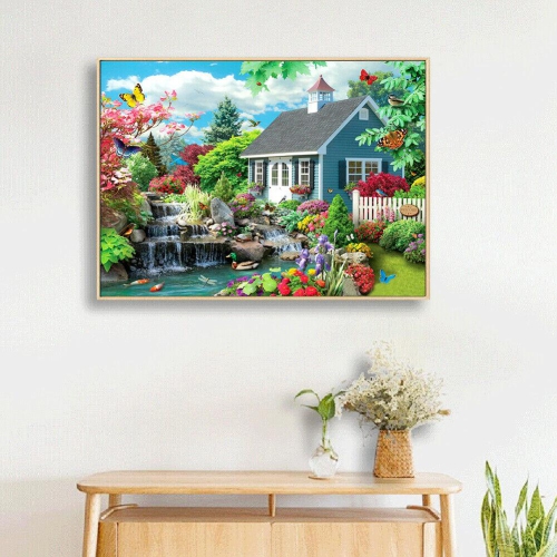 Full Round Drill Diamond Painting 5D DIY Quiet Yard Cross Stitch Embroidery