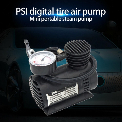 300 PSI 12V Digital Tire Pump Auto Air Compressor Car Tire Inflator Gauge