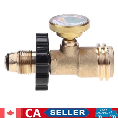 POL Propane Gas Gauge Meter Tank Built-in Leak Detector Universal for QCC1