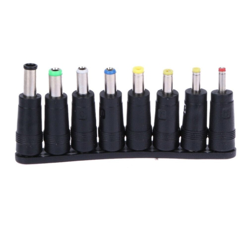 8pcs Angled Tips Universal Notebook Power Adapter Socket Plug Connector