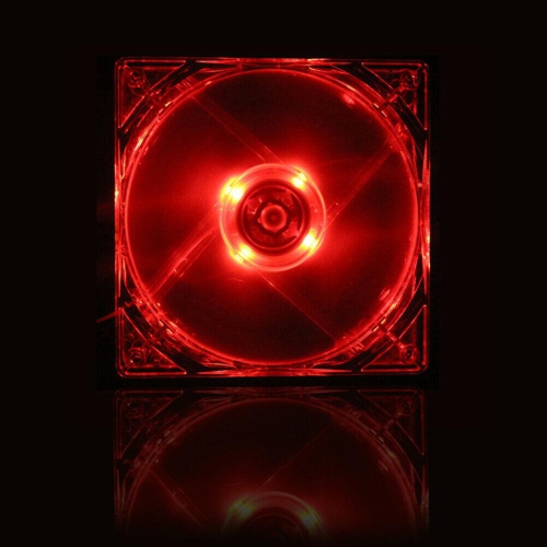 12cm 120mm RED LED 12V 4Pin Computer PC Case Cooler CPU Cooling LED Fan