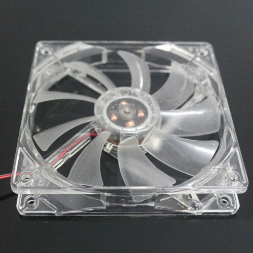 12cm 120mm RED LED 12V 4Pin Computer PC Case Cooler CPU Cooling LED Fan