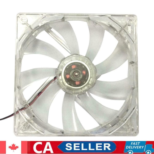 12cm 120mm RED LED 12V 4Pin Computer PC Case Cooler CPU Cooling LED Fan