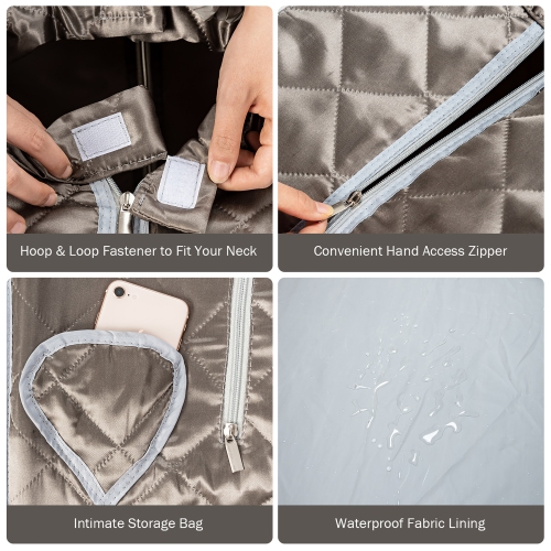 Costway Portable Steam Sauna w/ 9-gear Adjustable Temperature & Herbal Box