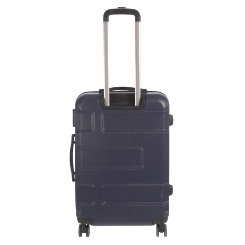 NICCI Deco Collection ABS Plastic 4-Wheel Spinner Hardside Luggage 24" Medium, Dark Blue