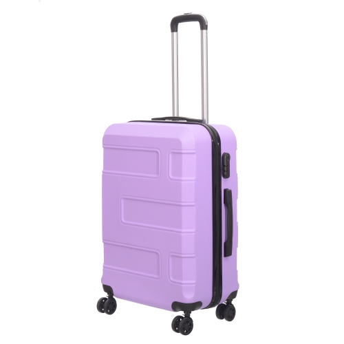 NICCI Deco Collection ABS Plastic 4-Wheel Spinner Hardside Luggage 24 ...