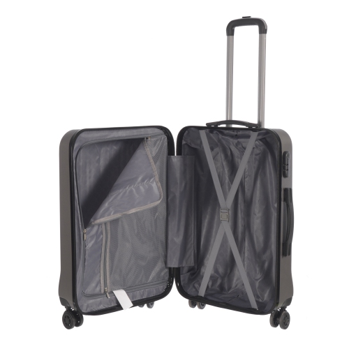 Valise moyenne de 24 po de la collection Luggage Grove de NICCI - Anthracite