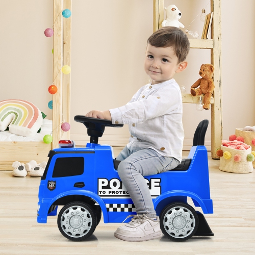 Costway Kids Ride On Push Police Car Licensed Mercedes Benz Push and Ride Racer