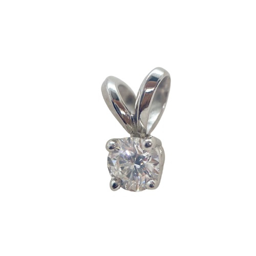 0.25 Carat Lab Grown Diamond Pendant in 14K White Gold