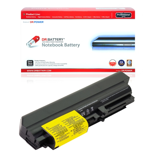 DR. BATTERY  - Replacement for Ibm Thinkpad T400 2764 / T400 7417 / T61 / T61 1959 / 42T4547 / 42T4652 / 41U3196 / 41U3197