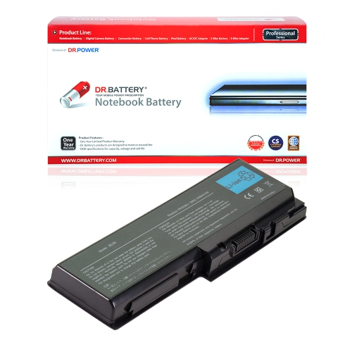 DR. BATTERY  Replacement for Toshiba Satellite L355D P200 P200D P205 Pa3536U-1Brs Pa3537U-1Bas Pa3537U-1Brs [10.8V / 48Wh]