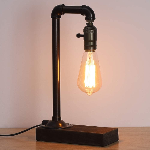 Retro Vintage Table Lamp Industrial, Industrial Pipe Desk Lamp