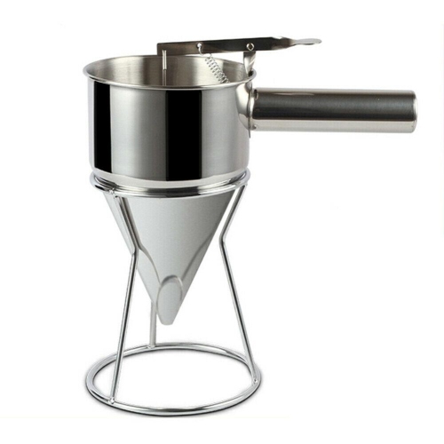 Baking Cake Batter Piston Funnel Stainless Steel Cream Dosing Dispenser
