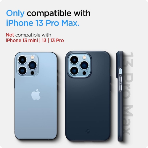 Spigen Thin Fit Designed for Apple iPhone 13 Pro Max Case - Metal Slate