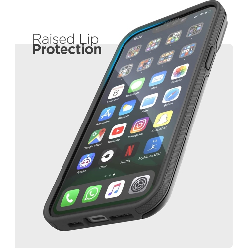 Encased Phantom Designed for iPhone 13 Pro Max Wallet Case Protective Phone Case with Card Holder (4 Credit Card Capacity) Black