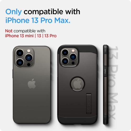 Spigen Tough Armor Designed for Apple iPhone 13 Pro Max Case - Gunmetal