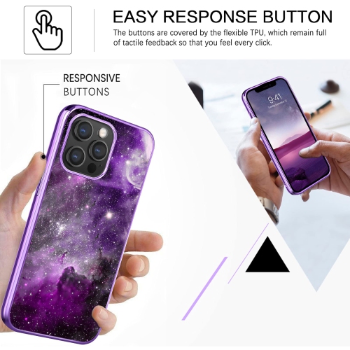 BENTOBEN iPhone 13 Pro Max Case Glow in The Dark Slim Fit Soft Flexible Bumper Protective Shockproof Anti Scratch Non-Slip C