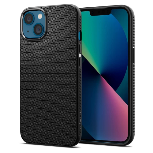 Image 1 de 10.. Étui Liquid Air Armor de Spigen pour iPhone 13 d’Apple - Noir mat