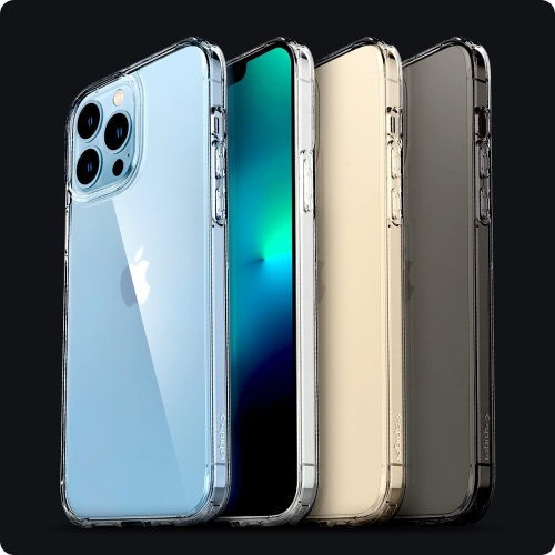 Spigen Ultra Hybrid [Anti-Yellowing Technology] Designed for iPhone 13 Pro Case - Crystal Clear