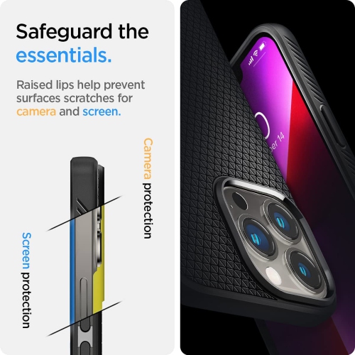 Liquid Air Armor Designed for iPhone 13 Pro Max Case - Matte Black