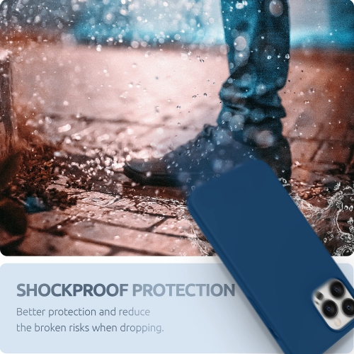 SURPHY Silicone Case Compatible with iPhone 13 Pro Max Case 6.7 inch, Liquid Silicone Gel Rubber Full Body Protective Phone