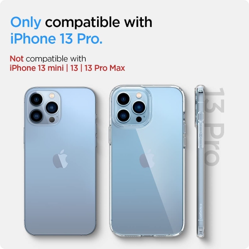 Spigen Liquid Crystal [Anti-Yellowing] Case Designed for Apple iPhone 13 Pro Case - Crystal Clear