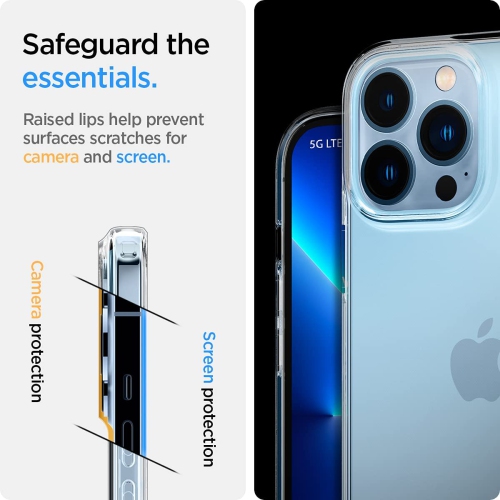 Spigen Liquid Crystal [Anti-Yellowing] Case Designed for Apple iPhone 13 Pro Case - Crystal Clear