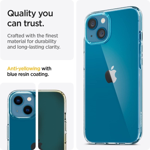 Étui Crystal de Liquid conçu pour l'iPhone 13 mini d'Apple - Transparent