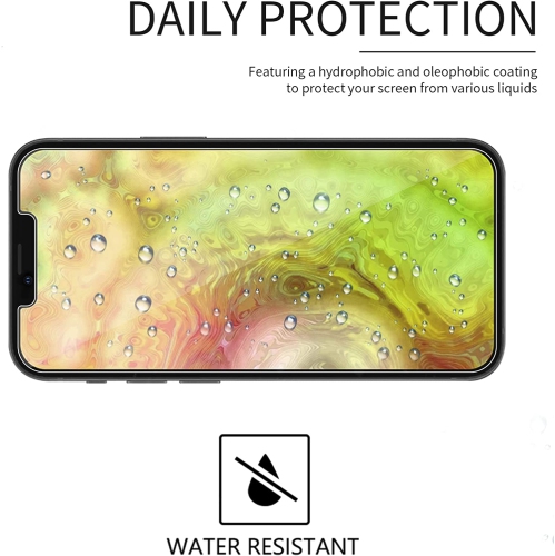 [3+3 PACK] 3 Pack Screen Protector & 3 Pack Camera Lens Protector Compatible with iPhone 13 Pro [6.1 inch] Tempered Glass, Bubble Free, Easy