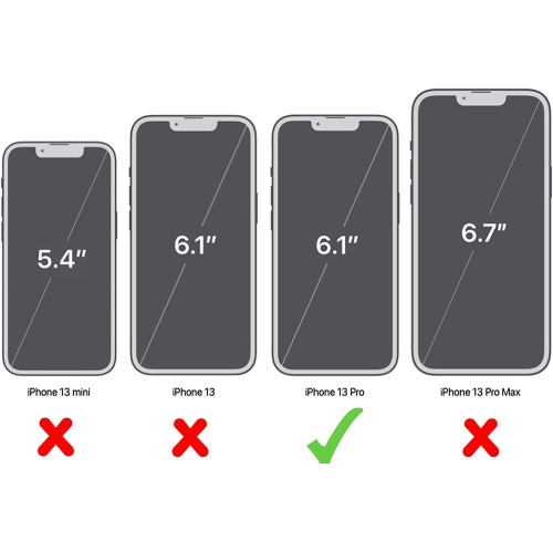 [3+3 PACK] 3 Pack Screen Protector & 3 Pack Camera Lens Protector Compatible with iPhone 13 Pro [6.1 inch] Tempered Glass, Bubble Free, Easy