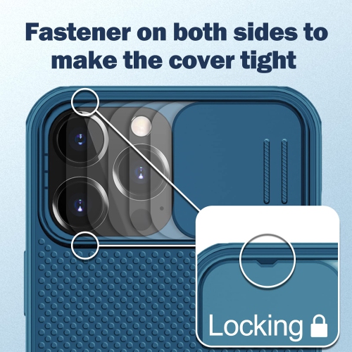 Tcick Compatible with iPhone 13 Pro Max Case with Slide Camera Cover Protection, Hard PC Back and Soft Bumper Edge Design fo