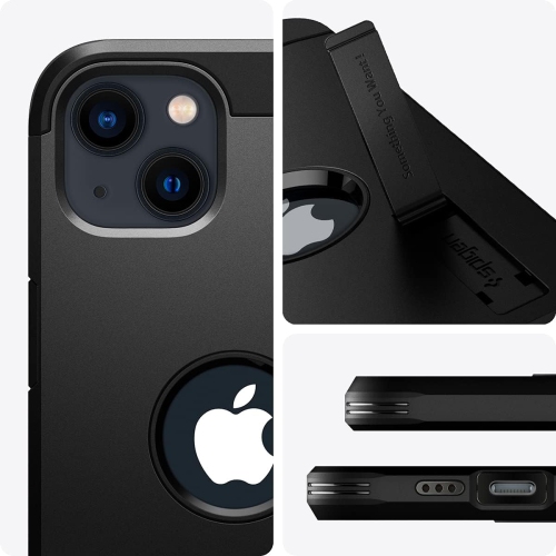 Spigen Tough Armor [Extreme Protection Tech] Designed for iPhone 13 Case - Black
