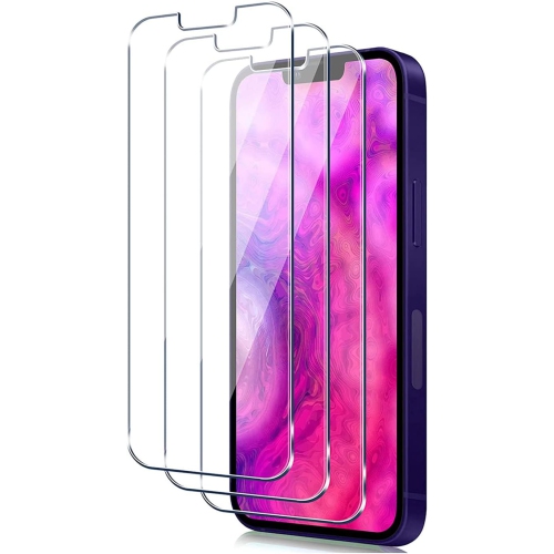 3+3 Pack LK 3Pack Screen Protector Compatible for iPhone 13 6.1-inch with 3Pack Camera Lens Protector, Anti-Scratch Easy-In