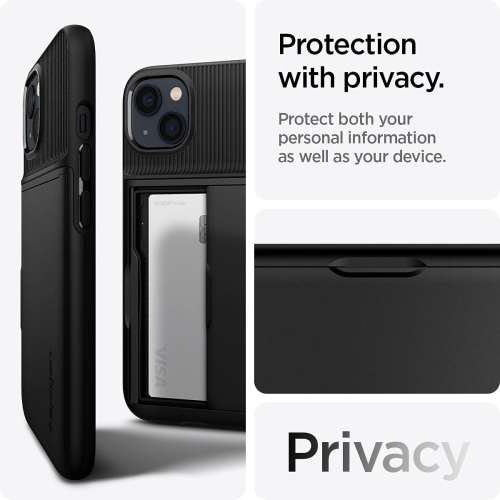 Spigen Slim Armor CS Designed for Apple iPhone 13 Case - Black