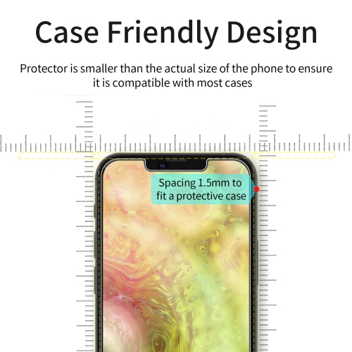 3 Pack Tempered Glass Screen Protector and 3 Pack Camera Lens Protector Combo With Simple Installation, Scratch Resistance & Thin Design Compatible