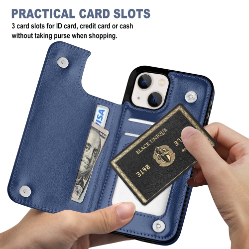 Aoksow Designed for iPhone 13 Wallet Case, Soft PU Leather Card Holder Case with Kickstand Slim Flip Cover for iPhone 13 6.1