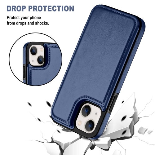 Aoksow Designed for iPhone 13 Wallet Case, Soft PU Leather Card Holder Case with Kickstand Slim Flip Cover for iPhone 13 6.1