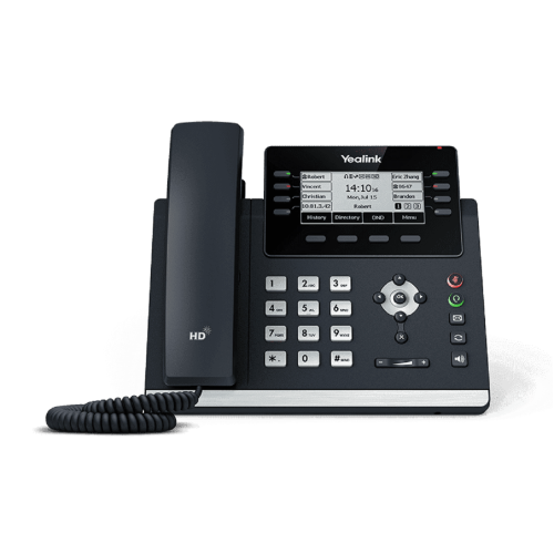 Yealink SIP-T43U IP Phone - Corded - Corded - Wall Mountable - Classic Gray