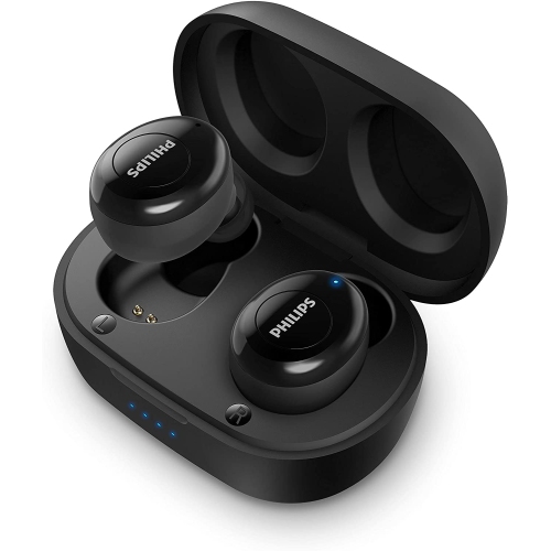 Philips T2205 In-ear True Wireless Headphones with IPX4 Splash Resistant, Portable Charging Case, Built-in Microphone, Up to 12 Hours Playtime, Works