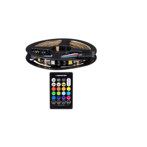 Monster MLB7-1027-CAN Multi-Color Multi-White USB LED Light Strip with Remote