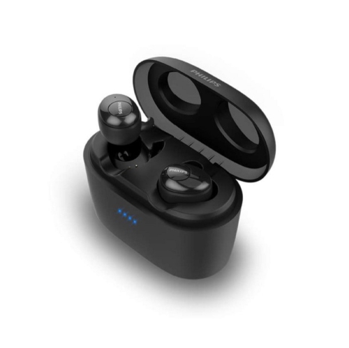 Philips In-ear true wireless headphones with 6MM Drivers, and built-in 3350 mAH power bank charging case - SHB2515BK/10 Black