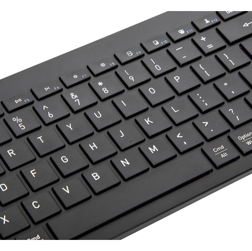 Targus Full-Size Multi-Device Bluetooth Keyboard – 104-Key QWERTY Layout, Connect Up to 3 Devices, Compatible with Chrome OS, Windows, macOS, iOS,