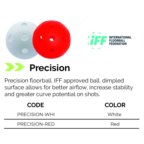 EXEL Precision Floorball Ball - Dimpled Surface