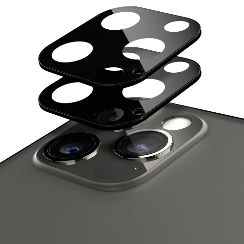 【2 Packs】 CSmart Ultra Thin Tempered Glass Camera Lens Shield Protector for iPhone 12, Black