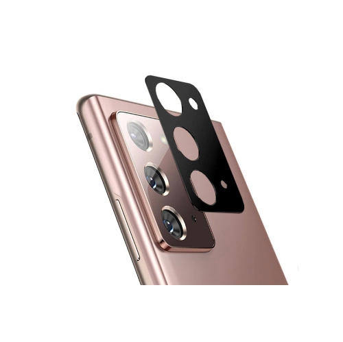 【2 Packs】 Protecteur d'objectif de caméra en verre trempé ultra fin CSmart pour Samsung Galaxy Note 20, noir